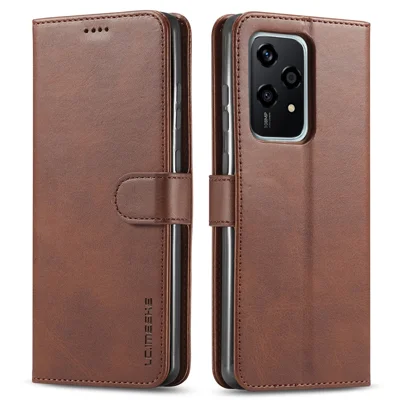 Custodia A Libro In Pelle Con Portafoglio Per Honor 200 Lite - Cover Con Slot Carte, Supporto E Chiusura Magnetica (Nero) - 2