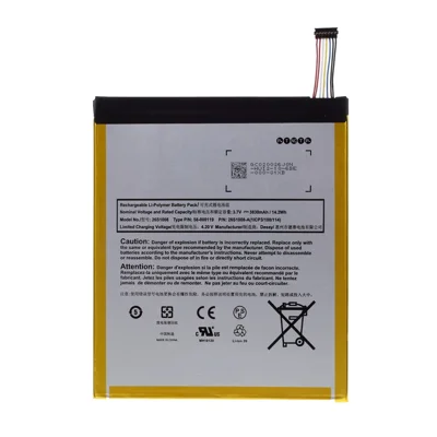 Assembly 3.7V 3830mAh 14.2Wh Battery Replacement (Without LOGO) for Amazon HD 10.1 SR87CV SR87MC 26S1008-A