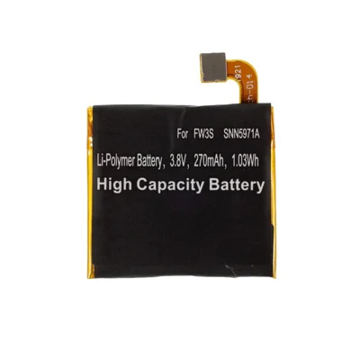 FW3S SNN5971A 3.8V 270mAh 1.03Wh Battery Replacement (Without Logo) for Motorola Moto 360 (2nd Gen) 42mm