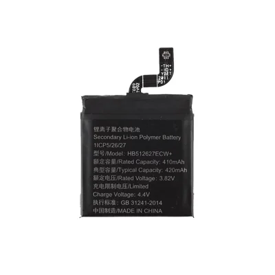 Assembly 3.82V 410mAh Battery Replacement (Encode: HB512627ECW+) per Huawei Watch GT 46mm (senza Logo)