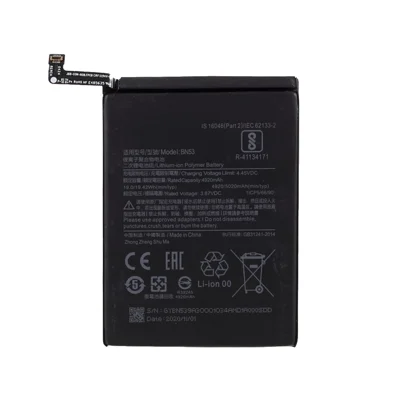 Batería de Repuesto de 3.85V 4920mAh (Código: BN53) para Xiaomi Redmi Note 9 Pro / Note 10 Pro 4G (Global) (Sin Logotipo)