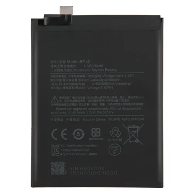 Pour Xiaomi Mi 11 Lite 4G/5G 3.87V 4150mAh Batterie de Remplacement (Encode: BP42) (sans Logo)