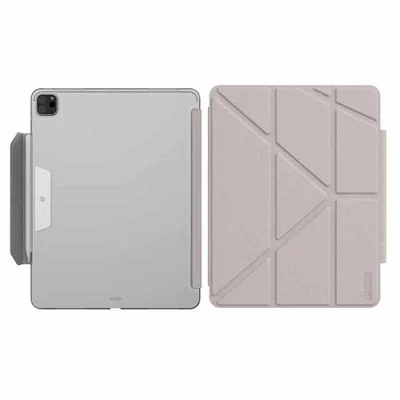 JTLEGEND For iPad Pro 13 (2025) / 13 (2024) Stand Case Anti-Scratch PU Leather Tablet Cover with Pencil Holder - Grey
