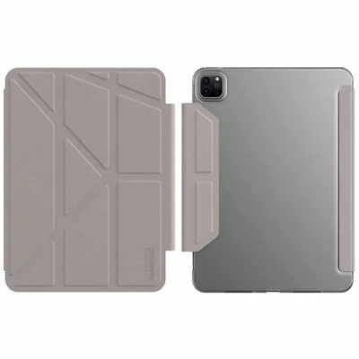 JTLEGEND For iPad Pro 11 (2025) / 11 (2024) Case Scratch-Proof Stand PU Leather Tablet Cover with Pencil Holder - Grey