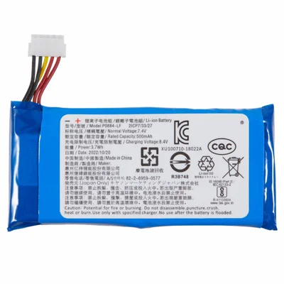 For Canon PV123 Mini Printer 7.40V 500mAh Rechargeable Li-Polymer Battery Assembly Part (Encode: P0884-LF) (Without Logo)