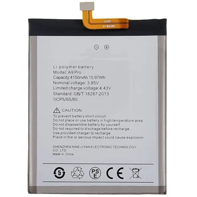 For Umidigi A9 Pro 3.85V 4150mAh Rechargeable Li-Polymer Battery Replacement