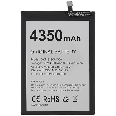 Wymieniona bateria litowo-jonowa 3,80 V 4350 mAh do Doogee N20/N20 Pro (kod: BAT1919084350) (bez logotypu)