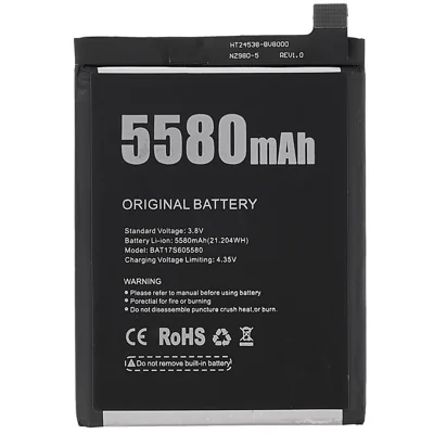 Pour Doogee S60/S60 Lite 3,80 V 5580 mAh Batterie Li-ion rechargeable Assemblage (Code : BAT17S605580) (sans logo)
