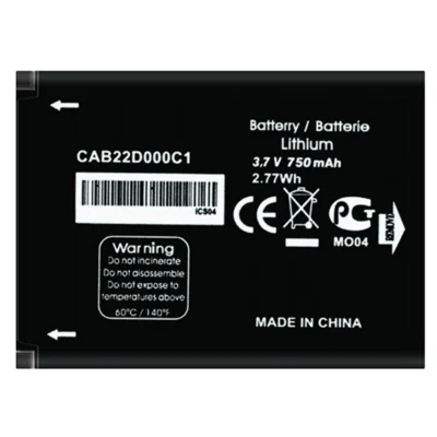 Para Alcatel One Touch 2012D 3.70V 750mAh Batería de ión de litio recargable de polímero de ensamblaje (Codificar: CAB22D0000C1) (sin logotipo)
