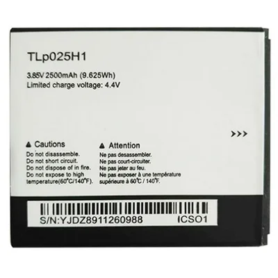 Para Alcatel OneTouch Pop 4 3.85V 2500mAh Conjunto De Batería De Poliméras De Iones De Litio Recargables (Codificar: TLP025H1)