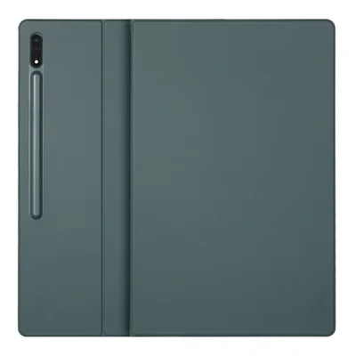 Bulk Purchasing For Samsung Galaxy Tab S9 Ultra Case Pen Slot PU Leather Tablet Cover with Stand, Auto Wake / Sleep - Midnight Green