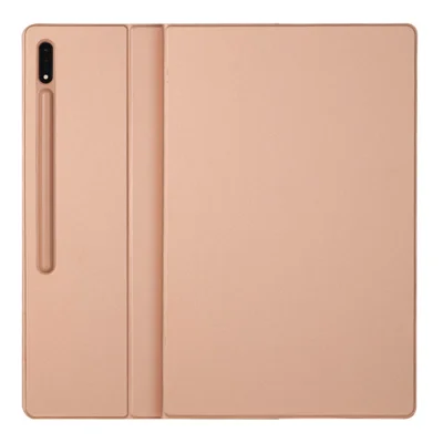 Bulk Purchasing For Samsung Galaxy Tab S8 / S7 Case Pen Slot PU Leather Tablet Cover with Stand, Auto Wake / Sleep - Rose Gold