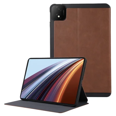 For Honor Pad GT Pro Shockproof Case PU Leather Tablet Cover with Stand - Brown
