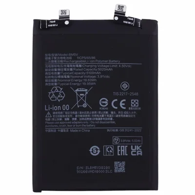 For Xiaomi Poco X6 5G / Redmi Note 13 Pro 5G 3.91V 5020mAh Li-Polymer Battery Assembly Part (Without Logo) (Encode: BM5V)