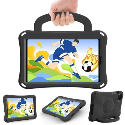 For Xiaomi Redmi Pad SE 4G 8.7 inch / Honor Pad X7 EVA Case Tablet Protective Cover with Kickstand - Black