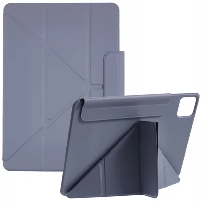 For Xiaomi Poco Pad X1 / Pad 8 Pro / Pad 8 / Pad 7 Pro / Pad 7 Case PC + PU Leather Origami Stand Magnetic Tablet Cover - Lavender Purple