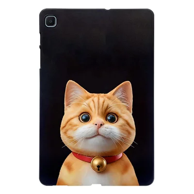 For Samsung Galaxy Tab S6 Lite (2024)  /  (2022)  /  (2020) Case Pattern Printing Slim TPU Tablet Protective Cover - Shorthair Cat
