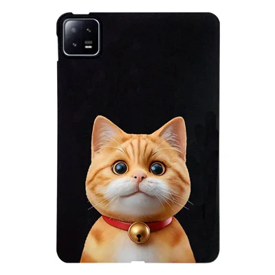 For Xiaomi Pad 6 Pro  /  Pad 6 Case Pattern Printing Slim TPU Tablet Protective Cover - Shorthair Cat