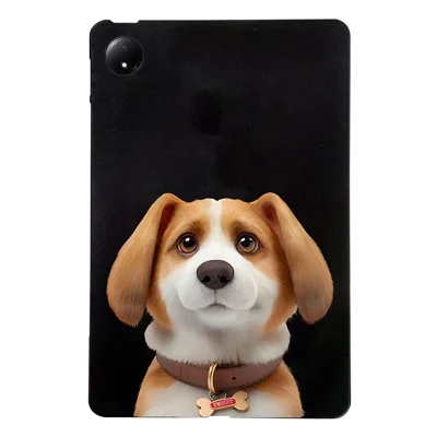 For Xiaomi Redmi Pad SE 4G 8.7 inch Case Pattern Printing Slim TPU Tablet Protective Cover - Harrier Beagle