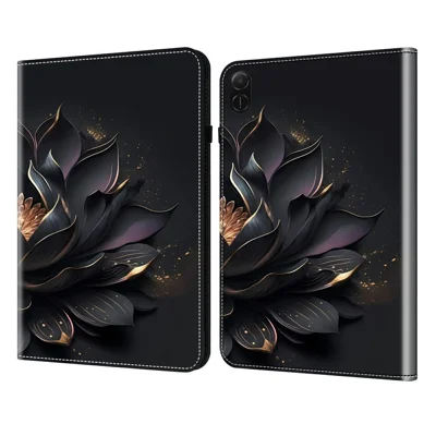 Til Honor Pad X8a Skåne med Mønstertrykt Læderdækning med Kortplads - Blomst