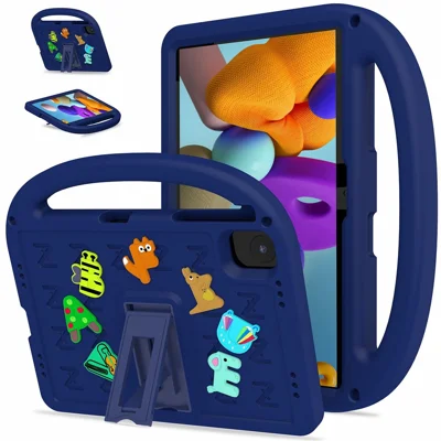Til Honor Pad X8a støttebeslagtaske i EVA + PC-tabletbeskyttelsesdæksel med skulderrem - Marinblå