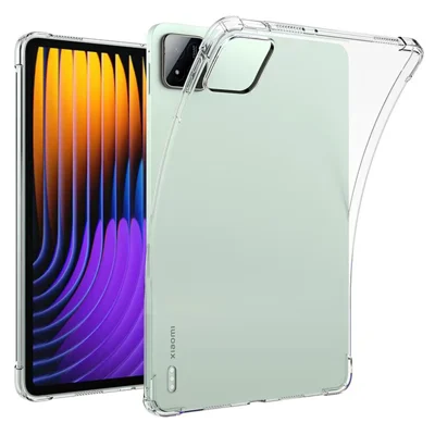 For Xiaomi Pad 7 Pro  /  Pad 7 Case Four Corner Shockproof Clear Tablet TPU Cover