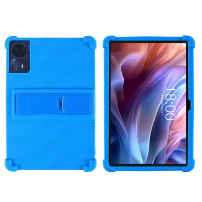 Capa para Teclast T65 Max com Suporte Ajustável, Capa Protetora de Silicone para Tablet - Azul Escuro