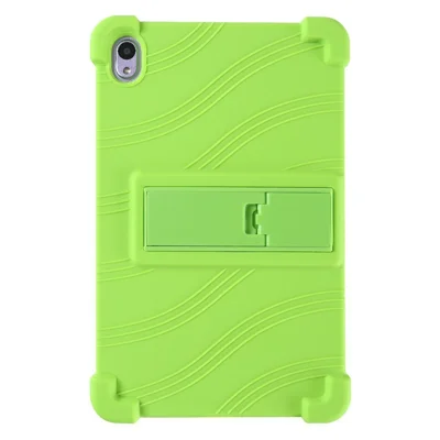 For Walmart Onn 8 inch (2024) Silicone Case with Kickstand Rugged Protective Cover - Green
