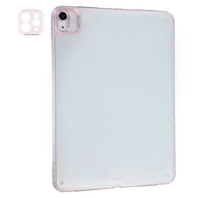 Tablet Case For iPad Air 11 (2026) / (2025) / (2024) / Air (2022) / (2020) / Pro 11 (2022) TPU + Acrylic Shockproof Cover with Lens Frames - Pink