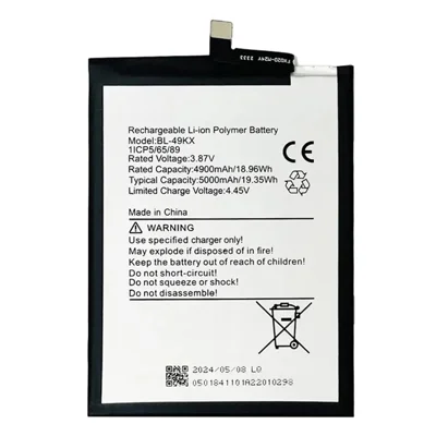 For Infinix Note 11 / 12 G96 4G / Note 12 4G X663 3.87V 4900mAh Li-Polymer Battery Assembly Part (Without Logo) (Encode: BL-49KX)