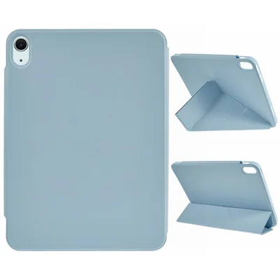 Tablet Case For iPad Air 11 (2026) / (2025) / (2024) / Air (2022) / (2020) Origami Stand PU Leather + TPU Cover - Blue