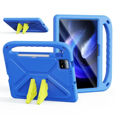 DUX DUCIS For Xiaomi Pad 6 Pro / Xiaomi Pad 6 Tablet Case with Kickstand  Puff Series EVA Kids Shockproof Cover - Blue