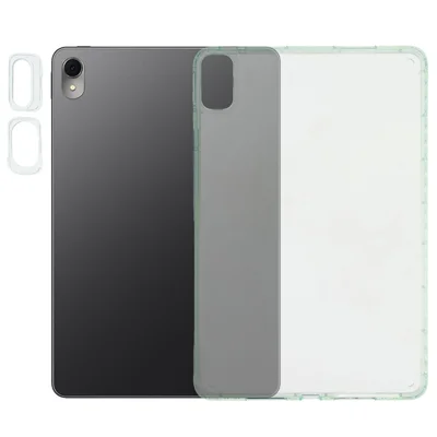 Tablet Case For Huawei MatePad SE 11 / MatePad 11 (2023) / (2021) Flexible TPU + Acrylic Shockproof Cover with Lens Frames - Light Green
