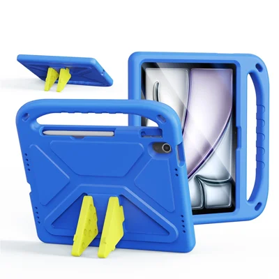 DUX DUCIS For iPad Air 11 (2026) / (2025) / (2024) / Pro 11 (2025) / 11 (2024) Tablet Case with Kickstand  Puff Series EVA Kids Shockproof Cover - Blue