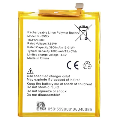Pour Infinix S5 Pro / S5 Pro (48+40) / S5 Pro (16+32) 3.85V 3900mAh Batterie Li-ion Polymère Assemblage Pièce (Encoder: BL-39MX) (sans logo)