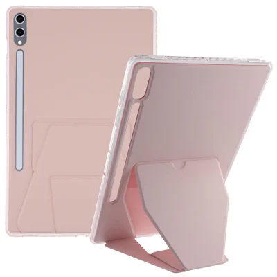 Tablet Case For Samsung Galaxy Tab S10+  /  S9 FE+  /  S9+ TPU PU Leather Kickstand Cover - Pink