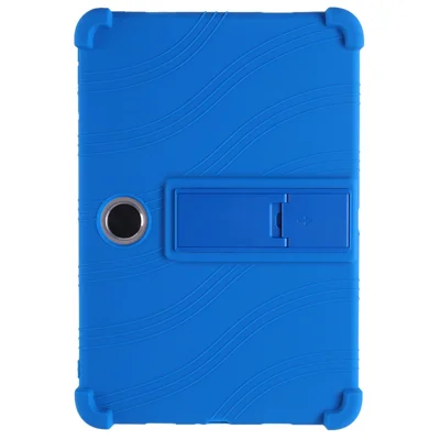 For Oppo Pad SE / OnePlus Pad Lite Silicone Case with Kickstand Rugged Protective Cover - Dark Blue