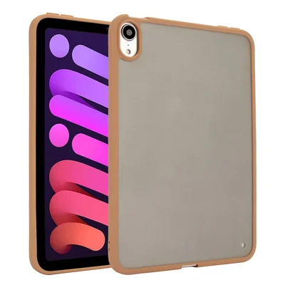 لـ iPad mini (2024) / (2021) غطاء بملمس ناعم بلون ذهبي صحراوي من الأكريليك وTPU مقاوم للصدمات - ذهبي صحراوي