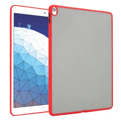 Voor iPad Air 10,5 inch (2019) hoesje Skin Touch matte acryl TPU schokbestendige tabletcover - Rood
