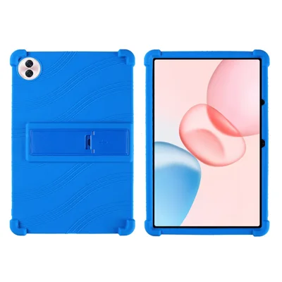 For Honor Pad 20 / Pad 10 Silicone Case with Kickstand Rugged Protective Cover - Dark Blue