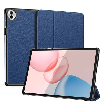 DUX DUCIS For Honor Pad 10 Case  Domo Series Tri-fold Stand PU Leather Protective Tablet Cover - Blue