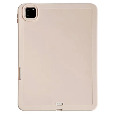 Tablet Case For iPad Pro 11 (2022)  /  (2021)  /  (2020) Shockproof Soft TPU Cover with Pencil Holder - Pink