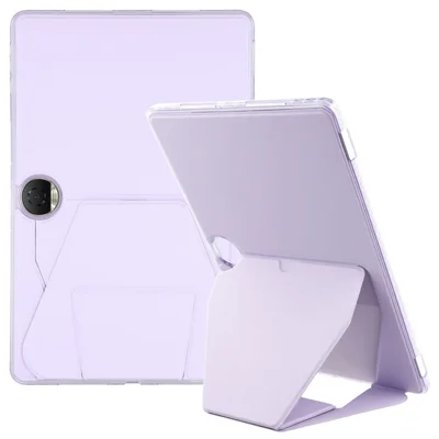 For Honor Pad 9 Case TPU PU Leather Kickstand Tablet Cover - Purple