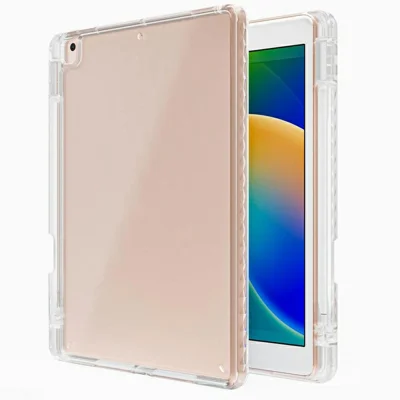 Tablet Case For iPad 10.2 (2021) / (2020) / (2019) / Air 10.5 inch (2019) / Pro 10.5-inch (2017) , Corner Protection Clear Acrylic + TPU Cover