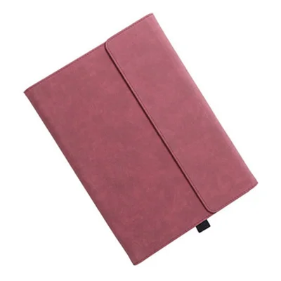 Tablet Case For Microsoft Surface Pro 7 / 6 / 5 / 4 Magnetic Clasp Folding Stand PU Leather Cover - Red
