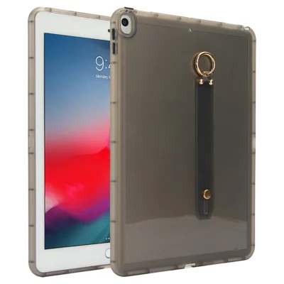 For iPad Air 10.5 inch (2019) Case Shockproof TPU Tablet Cover with Wristband - Black