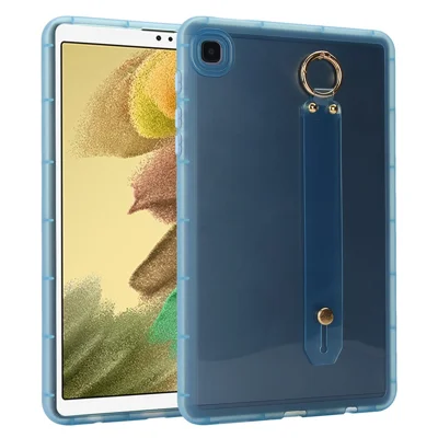 For Samsung Galaxy Tab A7 Lite 8.7-inch Case Shockproof TPU Tablet Cover with Wristband - Blue