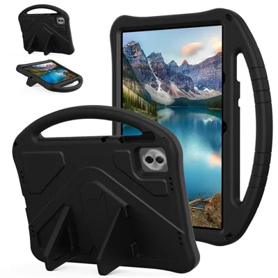 For Honor Pad 10 Case EVA Tablet Cover with Ergonomic Handle and Foldable Kickstand - Black