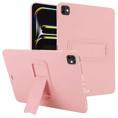 Kickstand Tablet Case for iPad Pro 11 (2022) / (2021) / (2020) TPU + PC Skin-Friendly Protective Cover - Pink