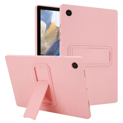 For Samsung Galaxy Tab A8 10.5 (2022) / (2021) Case TPU + PC Skin-Friendly Kickstand Tablet Cover - Pink